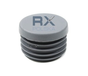 Bouchon en plastique à frapper 30 mm gris, polyéthylène