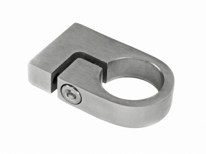 Embase de fixation latéral pour tube 48,3mm, AISI 304, brossé