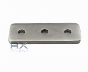 Plaque pour profil, AISI 304, brossé