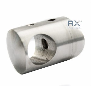 Support de barre pour tube Ø10mm/Ø42mm, ZAMAK, brossé