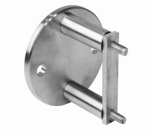 Fixation latérale 42,4mm, AISI 304, brossée