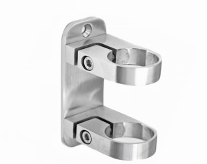 Fixation latérale 42,4mm, AISI 316, brossé