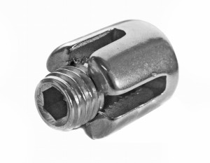 Collier de serrage en croix - ligne fi 4 mm AISI 316