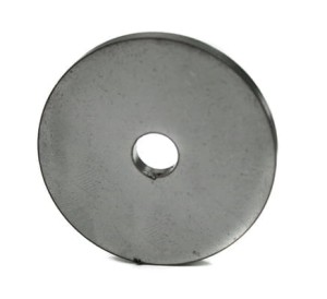 Embout 50,8 x 4 mm avec trou 8mm, AISI 304, brut