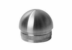 Finition boule 50,8 x 2 mm, AISI 304, brossée