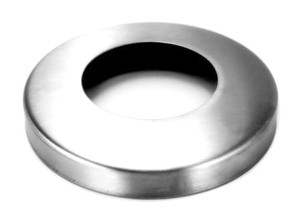 Cache platine 115mm pour tube 60,3mm, AISI 304, polie