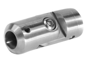 Support de barre à extrémité  Ø12mm/42,4 mm - réglable, AISI 304, brossé