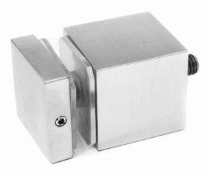 Fixation ponctuelle 40x40/40 mm, AISI 304, brossé