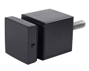 Fixation ponctuelle 40x40/40 mm, AISI 304, brossé RAL 7016