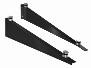 Marquise - Toit verre Small Arm , AISI 304, RAL 7016 MAT
