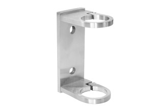 Fixation latérale 42,4mm, AISI 316, brossé
